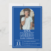 おしゃれなアーチ写真 卒業式招待状 招待状 (正面)