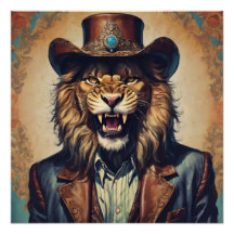 おしゃれなアーロの大きなライオンのアート