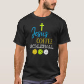 おしゃれなイエス コーヒー ピックルボール Tシャツ (正面)