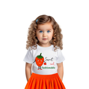 おしゃれなイチゴ ベビーTシャツ