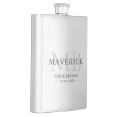 おしゃれなイニシャル結婚式仲人ギフト フラスク (右)