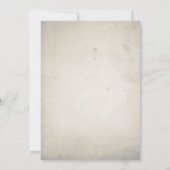 おしゃれなイニシャル | アンティークカリグラフィー結婚式 招待状 (裏面)