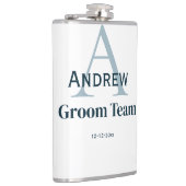 おしゃれなイニシャル グルーム チーム グルームズメン フラスク (右)