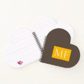 おしゃれなイニシャル モダン ミニマル ノートブック (内部)