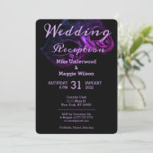 おしゃれなイブニングウェディングパーティー招待状 招待状 (スタンド正面)