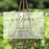 おしゃれなイベントを歓迎します。フロスト調のアクリルサイン アクリルサイン