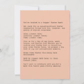 おしゃれなイースターバニー犬 招待状 (裏面)