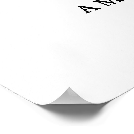 おしゃれなウェルカムボード　サイズを選んで　素敵なカリグラフィー ポスター (角)