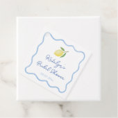 おしゃれなウェーブボーダー メインスクイーズ ブライダルシャワー フェイバータグ (インサイチュ)