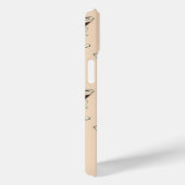 おしゃれなエスプレッソボウパターン茶色のカスタム Case-Mate iPhoneケース (裏面 / 右)