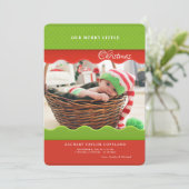 おしゃれなエッジの写真ホリデーカード シーズンカード (スタンド正面)