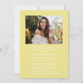 おしゃれなエレガントなスクリプト2 卒業パーティー招待状 招待状 (裏面)