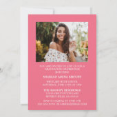 おしゃれなエレガントなスクリプト2 卒業パーティー招待状 招待状 (裏面)