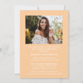 おしゃれなエレガントなスクリプト2 卒業パーティー招待状 招待状 (裏面)