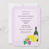 おしゃれなエレガントなチーズ＆ワインパーティーの招待状 招待状 (正面)