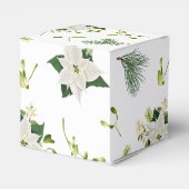 おしゃれなエレガントな花柄クラシックなギフトボックス フェイバーボックス (裏面サイド)