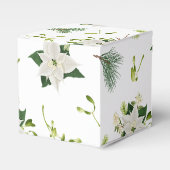 おしゃれなエレガントな花柄クラシックギフトボックス フェイバーボックス (正面サイド)