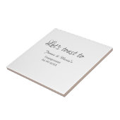 おしゃれなエンゲージメントパーティーの名前と日付を祝おう タイル (側面)