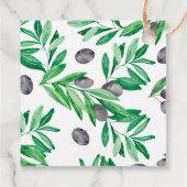 おしゃれなオリーブオイルの結婚式 フェイバータグ (裏面)