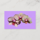 おしゃれなオーキッドの花の名刺 名刺 (裏面)