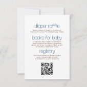 おしゃれなカウボーイスタイルのベビーシャワー　～カップル編～ 招待状 (裏面)