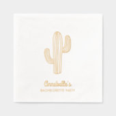 おしゃれなカクスタス ボホー バチェロレッテパーティー ナプキン (正面)