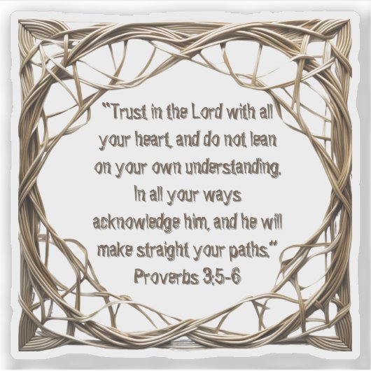 おしゃれなカスタマイズビブルの名言ステッカー シール (正面)