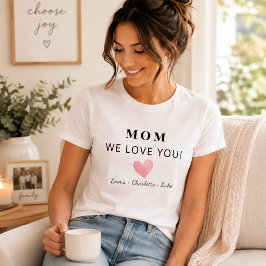 おしゃれなカスタマイズ ママ・ラブ・ユー Tシャツ