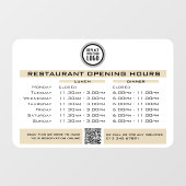 おしゃれなカスタムオープニングランチディナー時間レストラン ウィンドウサイン (シート)