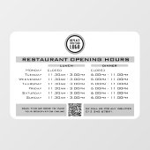 おしゃれなカスタムオープニングランチディナー時間レストラン ウィンドウサイン (シート)