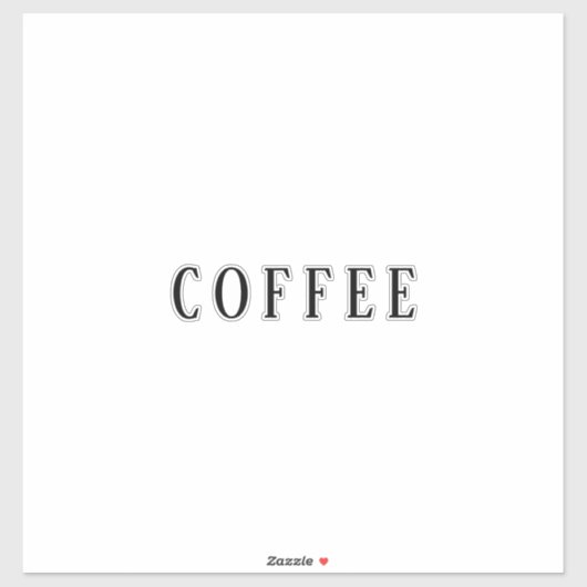おしゃれなカスタムテキストコーヒーパーティーイベントステッカー シール (シート)