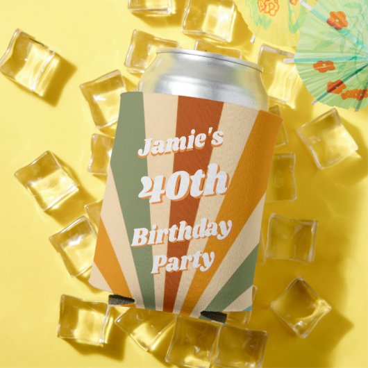 おしゃれなカスタム40歳の誕生日 ヴィンテージ缶クーラー 缶クーラー (インサイチュ 夏)