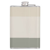 おしゃれなカスタム モノグラムイニシャル 現代的 フラスク (裏面)