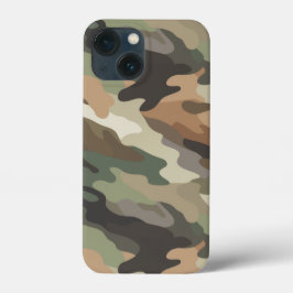 おしゃれなカモフラージュデザインの保護 iPhone 13 MINIケース