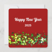 おしゃれなカラフルなグリッターカスタムテキスト シーズンカード (正面)