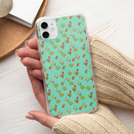 おしゃれなカラフルな花の植物学的なパターン iPhone 13 PRO MAXケース