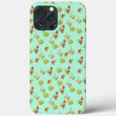 おしゃれなカラフルな花の植物学的なパターン Case-Mate iPhoneケース (裏面)