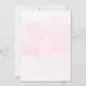 おしゃれなカラフルな野生の花の結婚式 招待状 (裏面)