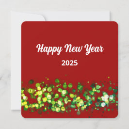 おしゃれなカラフルグリッターカスタムテキスト シーズンカード