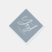 おしゃれなカリグラフィー 彼女はイエスと言った 婚約パーティー スタンダードカクテルナプキン (角)