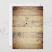 おしゃれなカントリー西部カウガールブーツ 招待状 (裏面)