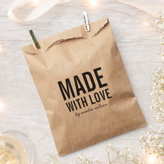 **おしゃれなカントリー風 愛を込めて作りました** フェイバーバッグ (クリップ留めされた状態)