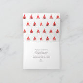 おしゃれなカーニバルサーカスショー クラウン 風船 誕生日 サンキューカード (内部)