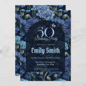 おしゃれなカーネーションの美学を取り入れた自然派パーティー 招待状 (正面/裏面)