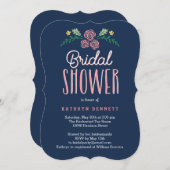 おしゃれなガーデン・エディットカラーの ブライダルシャワー招待状 招待状 (正面/裏面)
