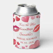 おしゃれなキス・ミス・バイバイ・レッドリップス・ブライダルシャワー 缶クーラー (缶正面)