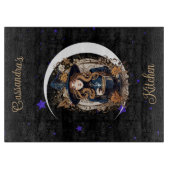 おしゃれなキッパーソナライズされたチン カッティングボード (正面)