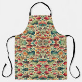 おしゃれなキノコ エプロン (正面)