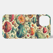 おしゃれなキノコ iPhoneケース (裏面横)