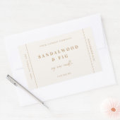 おしゃれなキャンドルジャー製品ラベルステッカー ビジネス 長方形シール (封筒)